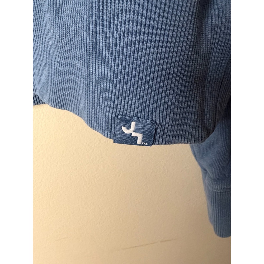 Joy Lab Cropped Sweatshirt Womens M Blue Long Sleeve Casual - Picture 2 of 9